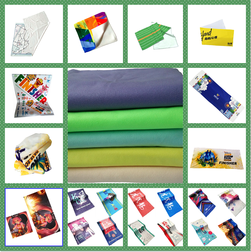 Double sided velvet quick drying towel, fitness swimming towel, ultrafine fiber quick drying sports towel, absorbent towel